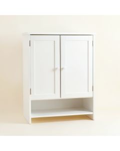 Birch Bridge Wall-Mounted Laundry Cabinet - White (synthetic illustration; no displayed measurements)