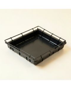 Cliff Crossing Empty Under-Desk Cable Tray - Black (synthetic illustration; no displayed measurements)