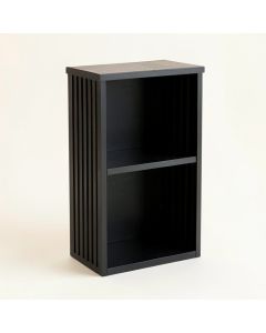 Bay Branch Narrow Cubby Tower - Black (synthetic illustration; no displayed measurements)