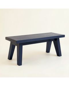 Clay Bluff Indoor Bench - Navy (synthetic illustration; no displayed measurements)