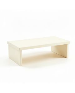 Olive Edge Desktop Monitor Riser - Ivory (synthetic illustration; no displayed measurements)