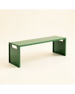 Holly Branch Narrow Outdoor Storage Bench - Green (synthetic illustration; no displayed measurements)
