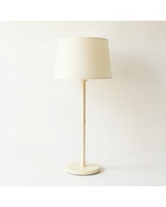 Birch Bluff Floor Lamp With A Plain Fabric Shade - Cream (synthetic illustration; no displayed measurements)
