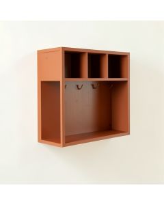 Alder Bridge Wall-Mounted Entryway Organizer Shelf - Terracotta (synthetic illustration; no displayed measurements)