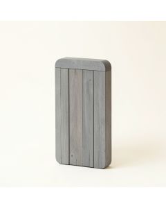 Ash Crossing Narrow Outdoor Storage Bench - Gray (synthetic illustration; no displayed measurements)