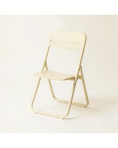 Field Branch Folding Outdoor Chair - Cream (synthetic illustration; no displayed measurements)