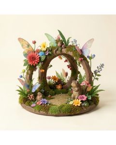 Vokolida Enchanted 5 Piece Fairy Garden Set (synthetic illustration; no displayed measurements)