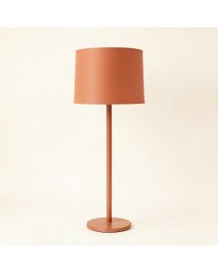 Lake Arc Floor Lamp With A Plain Fabric Shade (synthetic illustration; no displayed measurements)