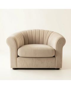 Cove Crest Upholstered Armchair - Beige (synthetic illustration; no displayed measurements)