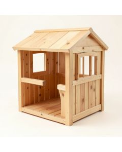 Discovery Nature 52.4 '' X 79.1 '' Solid Wood Playhouse (synthetic illustration; no displayed measurements)