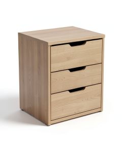 3 - Drawer Storage Cabinet (synthetic illustration; no displayed measurements)