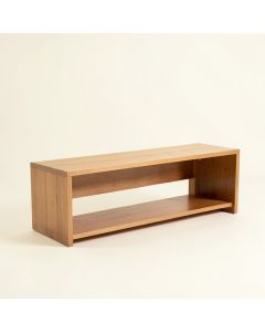 Lund Shelves Bench (synthetic illustration; no displayed measurements)