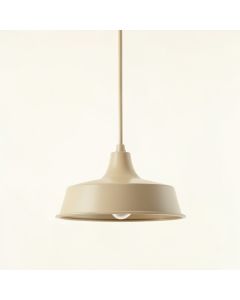 Juniper Bend Pendant Light Suspended From One Plain Cable - Beige (synthetic illustration; no displayed measurements)