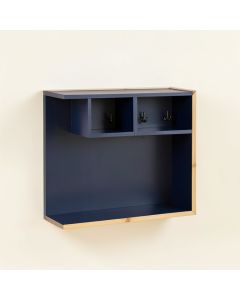 Alder Dell Wall-Mounted Entryway Organizer Shelf - Navy (synthetic illustration; no displayed measurements)