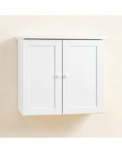 Pine Bridge Wall-Mounted Laundry Cabinet - White (synthetic illustration; no displayed measurements)