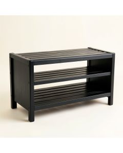 Briar Canyon Shoe Storage Bench - Black (synthetic illustration; no displayed measurements)