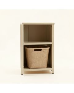 Briar Dale Freestanding Pull-Out Hamper Cabinet - Beige (synthetic illustration; no displayed measurements)