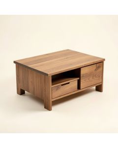 Alameda Solid Wood Coffee Table With Storage (synthetic illustration; no displayed measurements)
