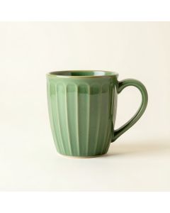 Laurel Bend Ceramic Mug - Green (synthetic illustration; no displayed measurements)