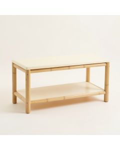 Clay Canyon Indoor Bench - Cream (synthetic illustration; no displayed measurements)