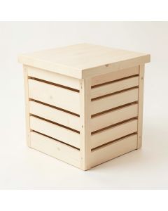 Cove Bridge Closed Garden Compost Bin - Ivory (synthetic illustration; no displayed measurements)