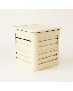 Laurel Canyon Closed Garden Compost Bin - Cream (synthetic illustration; no displayed measurements)