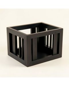Clay Bend Empty Furniture-Style Pet Crate - Black (synthetic illustration; no displayed measurements)