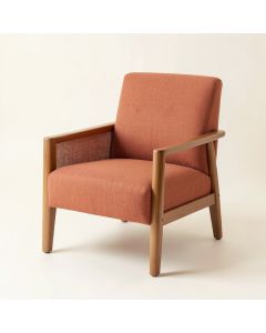 Hill Canyon Upholstered Armchair - Terracotta (synthetic illustration; no displayed measurements)