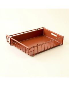 Summit Brook Empty Under-Desk Cable Tray - Terracotta (synthetic illustration; no displayed measurements)