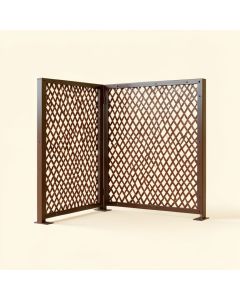 Kelp Metal Privacy Screen (synthetic illustration; no displayed measurements)