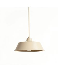 Ash Bluff Pendant Light Suspended From One Plain Cable - Beige (synthetic illustration; no displayed measurements)