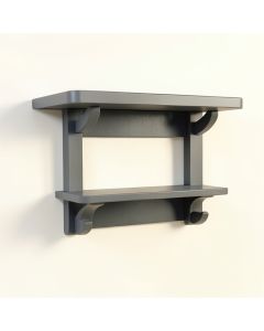 Vale Dale Wall-Mounted Entryway Organizer Shelf - Gray (synthetic illustration; no displayed measurements)