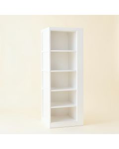 Alder Edge Narrow Cubby Tower - White (synthetic illustration; no displayed measurements)