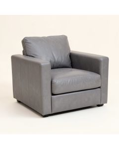 Ash 62 '' Genuine Leather Square Arm Loveseat With Reversible Cushions (synthetic illustration; no displayed measurements)