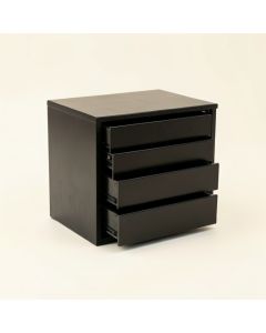 Hill Dale Small-Parts Storage Drawer Cabinet - Black (synthetic illustration; no displayed measurements)