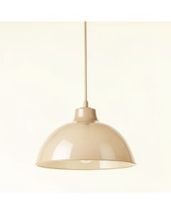 Glen Bluff Pendant Light Suspended From One Plain Cable - Beige (synthetic illustration; no displayed measurements)