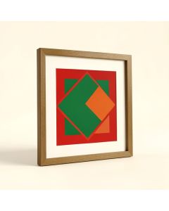 Square Geometric Picture Frame Graphic Art Print On Cnavas (synthetic illustration; no displayed measurements)