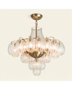Jazmyne 42-Light Shaded Tiered Chandelier (synthetic illustration; no displayed measurements)