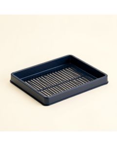 Elm Bridge Empty Under-Desk Cable Tray - Navy (synthetic illustration; no displayed measurements)