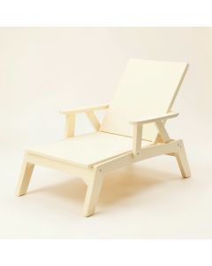 Clay Brook Outdoor Lounge Chair - Cream (synthetic illustration; no displayed measurements)