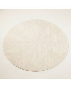 Glen Bend Round Area Rug - Cream (synthetic illustration; no displayed measurements)