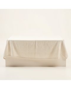 Linden Dell Flat Bed Sheet - Ivory (synthetic illustration; no displayed measurements)
