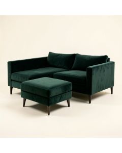 Jasper 119 '' Wide Velvet Sofa & Chaise (synthetic illustration; no displayed measurements)