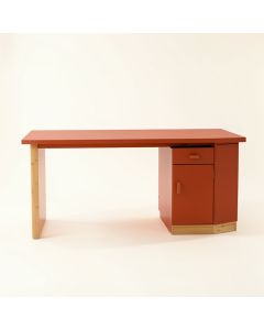 Elm Bend Empty Workshop Workbench - Terracotta (synthetic illustration; no displayed measurements)