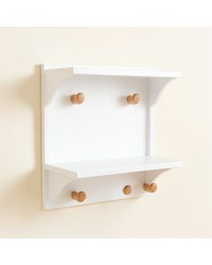 Ash Arc Wall-Mounted Entryway Organizer Shelf (synthetic illustration; no displayed measurements)