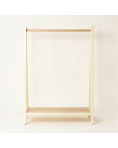 Slate Bluff Empty Garment Rack - Cream (synthetic illustration; no displayed measurements)