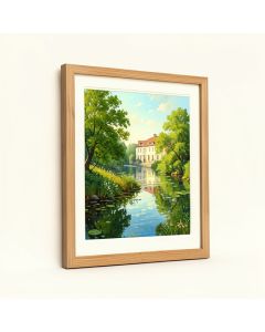 Regatta At Argenteuil By Claude Monet Framed Painting Print (synthetic illustration; no displayed measurements)