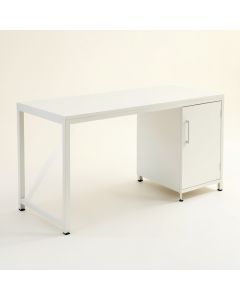 Dawn Crest Empty Workshop Workbench - White (synthetic illustration; no displayed measurements)