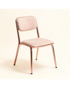 Boman Ladder Back Side Chair In Rose (synthetic illustration; no displayed measurements)