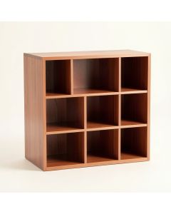 Oak Falls Desktop Shelving Unit - Terracotta (synthetic illustration; no displayed measurements)